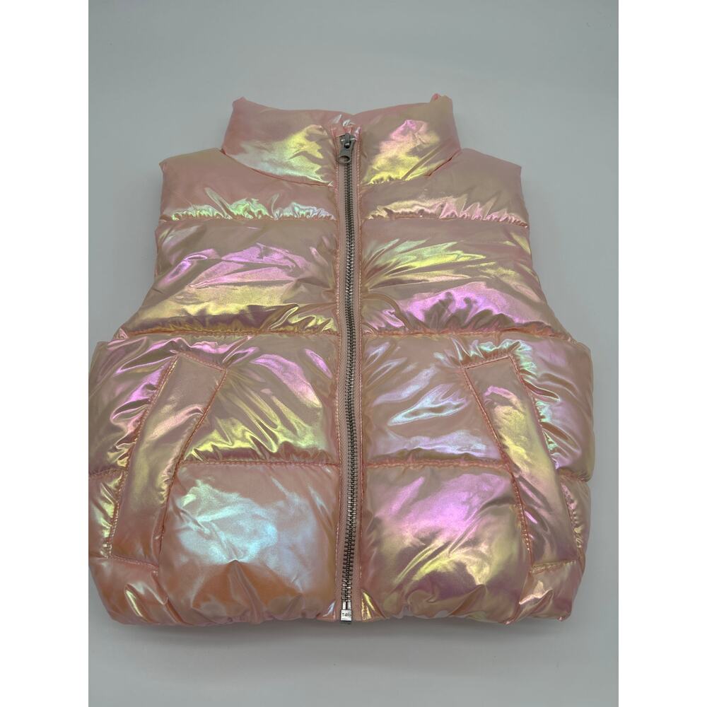 NWT Margaux & Lexi Iridescent Puffer Vest Toddler Girls Size 2/3T  Holographic